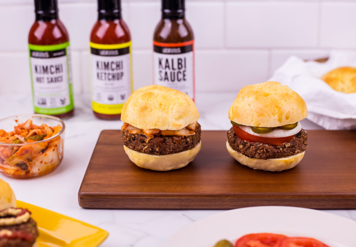Korean BBQ Veggie Burgers