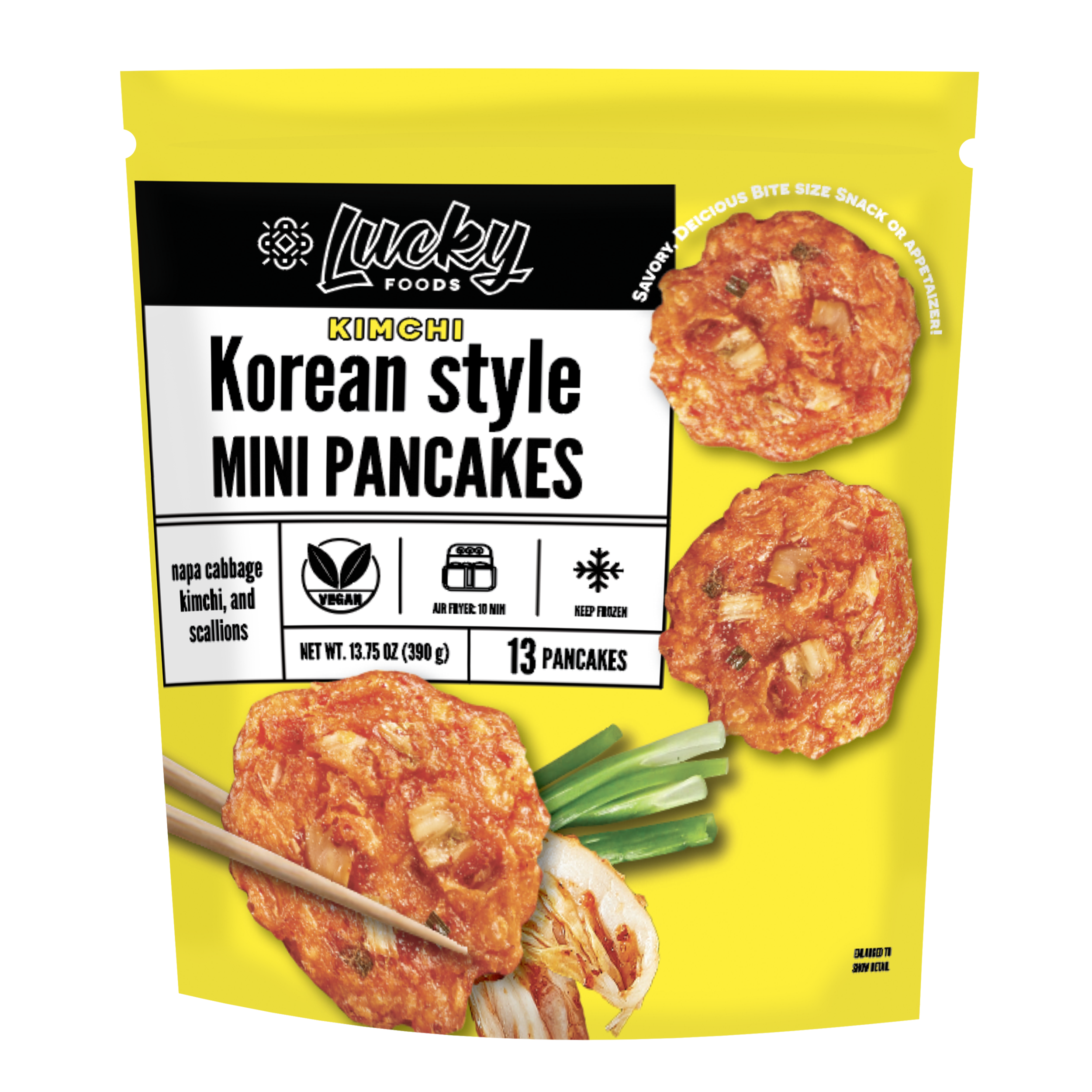 Kimchi mini pancakes