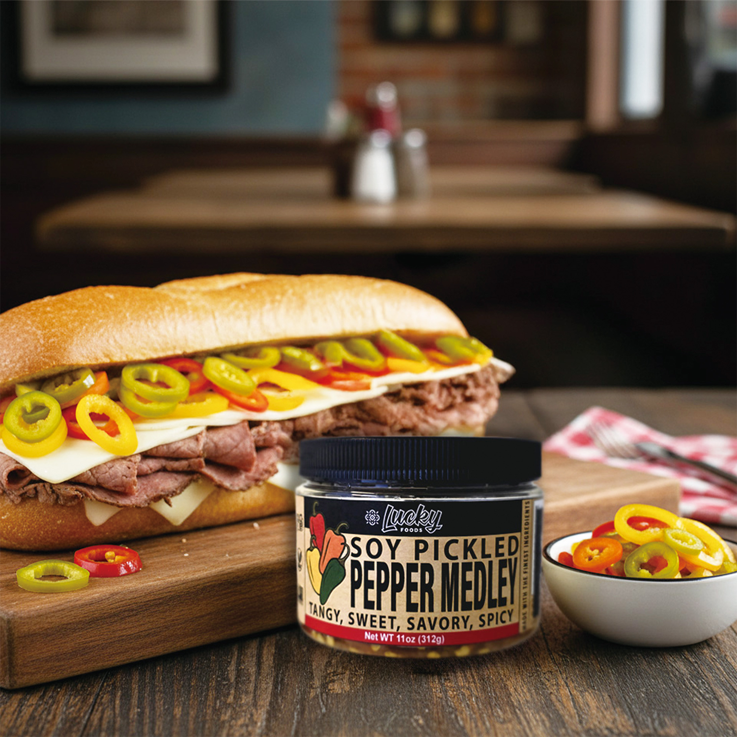 Soy Pickled Pepper Medley