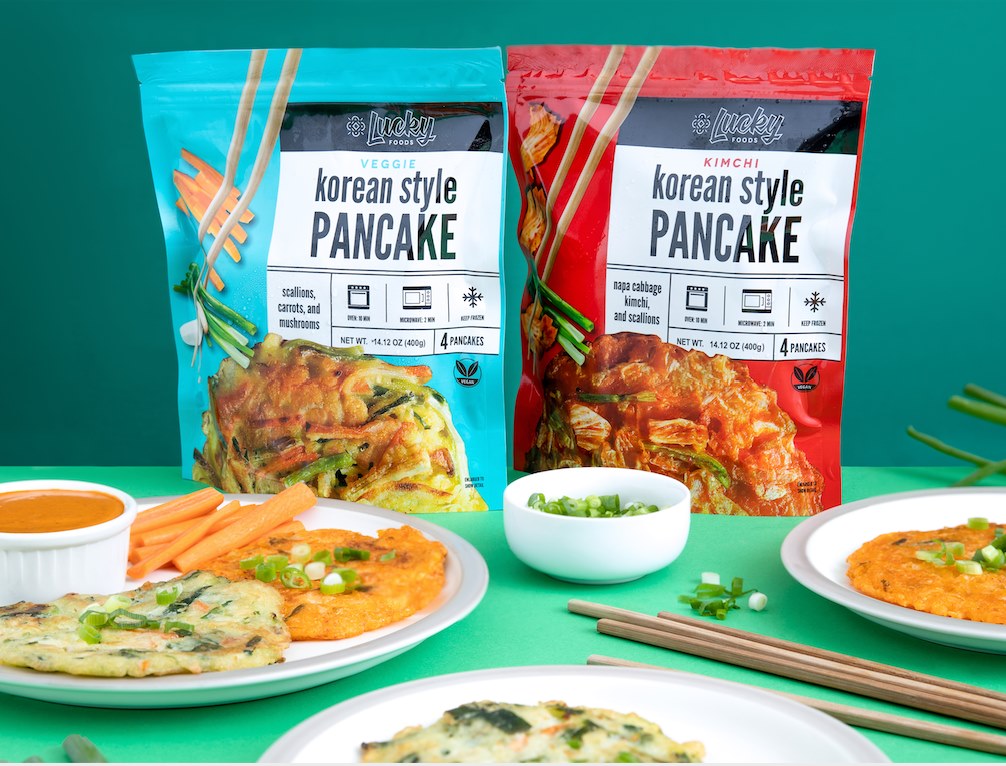 Kimchi pancakes