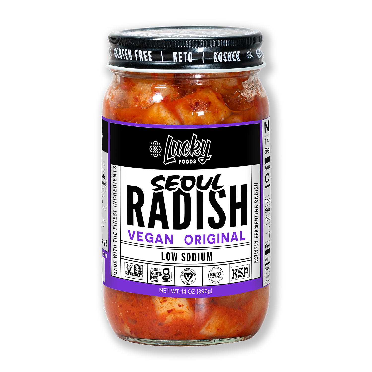Kimchi de radis de Séoul végétalien