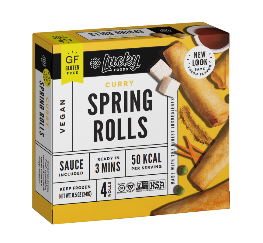 gluten free vegan curry spring roll